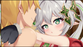 原神纳西妲1女战2男 双穴齐插内射高潮连连!